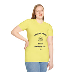 First Coffee then Halloween T-shirt