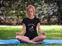 Unisex Black Yoga T-Shirt