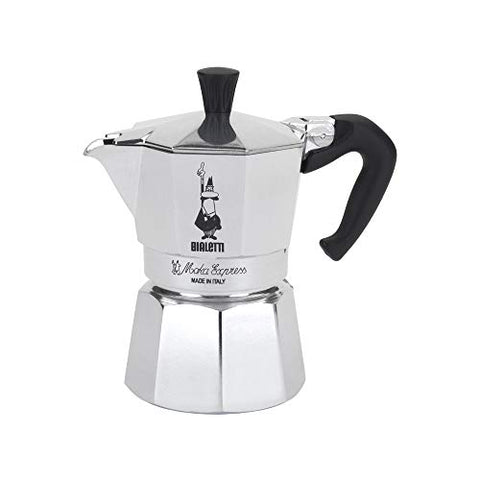 Bialetti Moka Express StoveTop Coffee maker, 3-Cup, Aluminum Silver