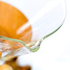 Chemex Hand Blown Glass Coffee Maker with Wood Collar and Tie, 5 cup capacity.