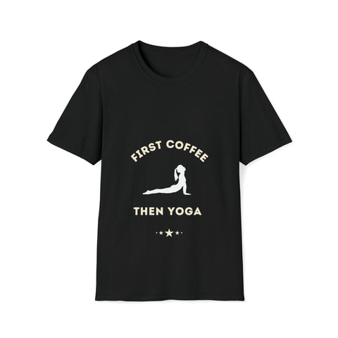Unisex Black Yoga T-Shirt