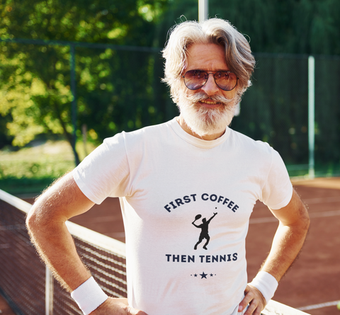 Unisex Men's Tennis Player T-Shirt