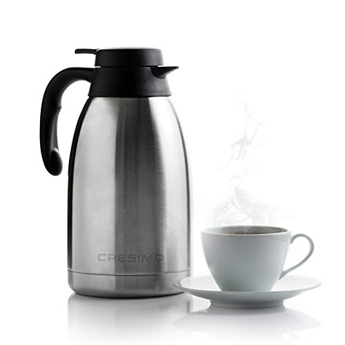 68 Oz (2L) Stainless Steel Thermal Coffee Carafe - Cresimo