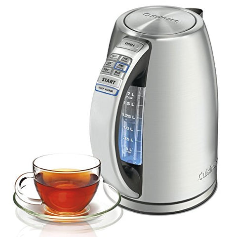 Cuisinart CPK-17 PerfecTemp 1.7-Liter Stainless Steel Cordless Electric kettle, 1.7 L, Silver