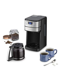 Cuisinart DGB-400 Automatic Grind & Brew 12-Cup Coffeemaker, Black/Silver